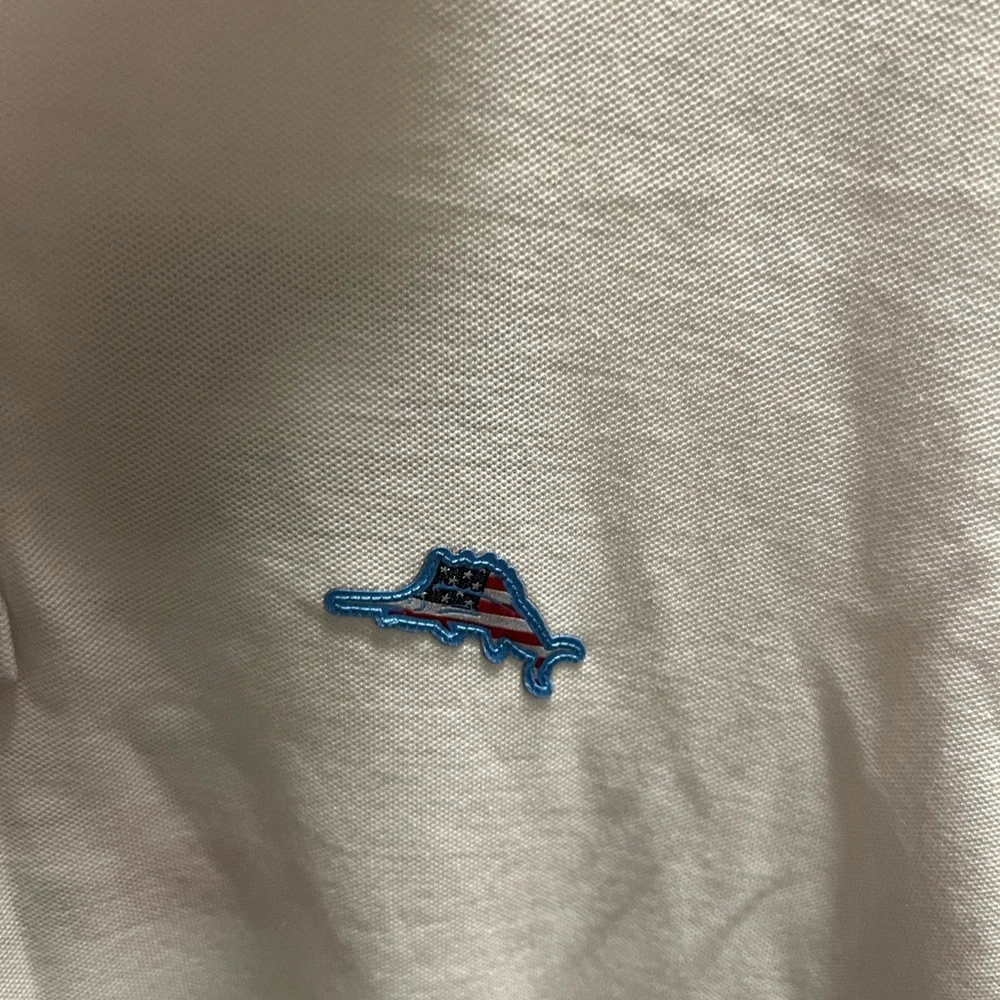 Tommy Bahama White Polo Aloha America #311 - Picture 3 of 5